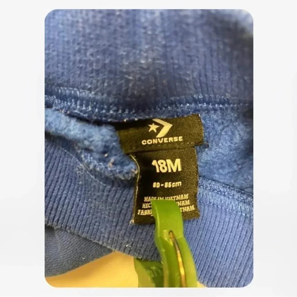 Converse Baby Yeti Blue Track Jogging Pants Size 6M - Picture 6 of 6